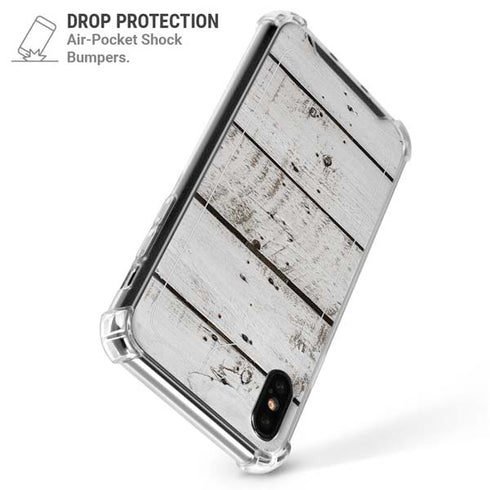 Weathered Wood iPhone XS Max Clear Case